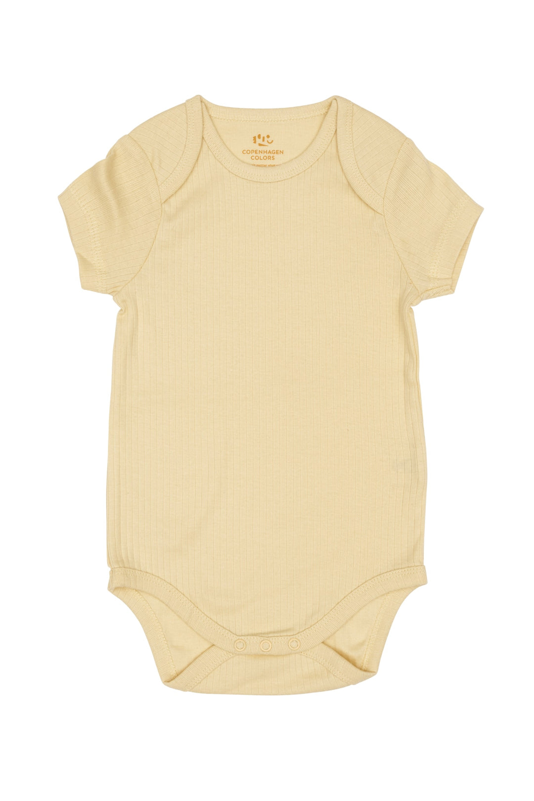 RIB JERSEY SHORT SLEEVE BODY - PALE YELLOW