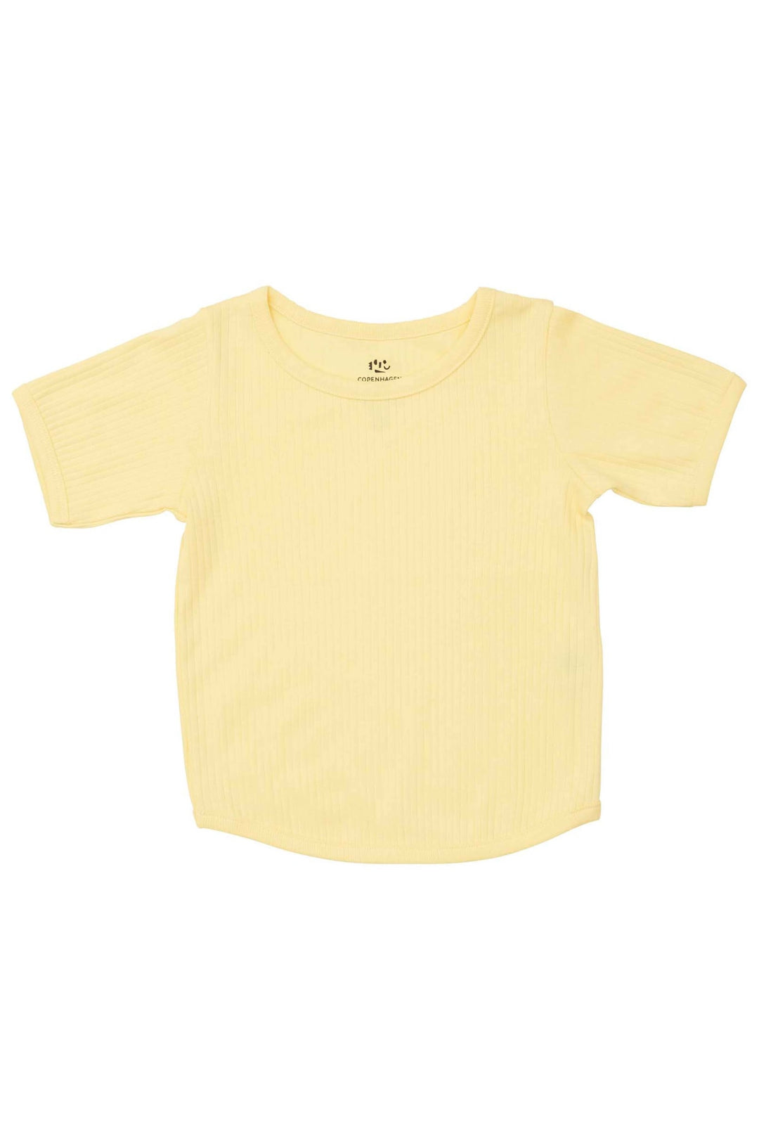 RIB JERSEY T-SHIRT - LT. YELLOW