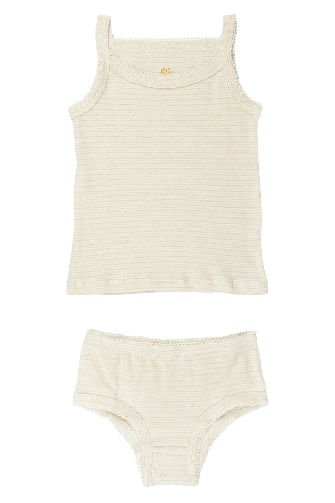 STRAP TOP AND UNDERPANTS STRIPED - BEIGE STRIPE