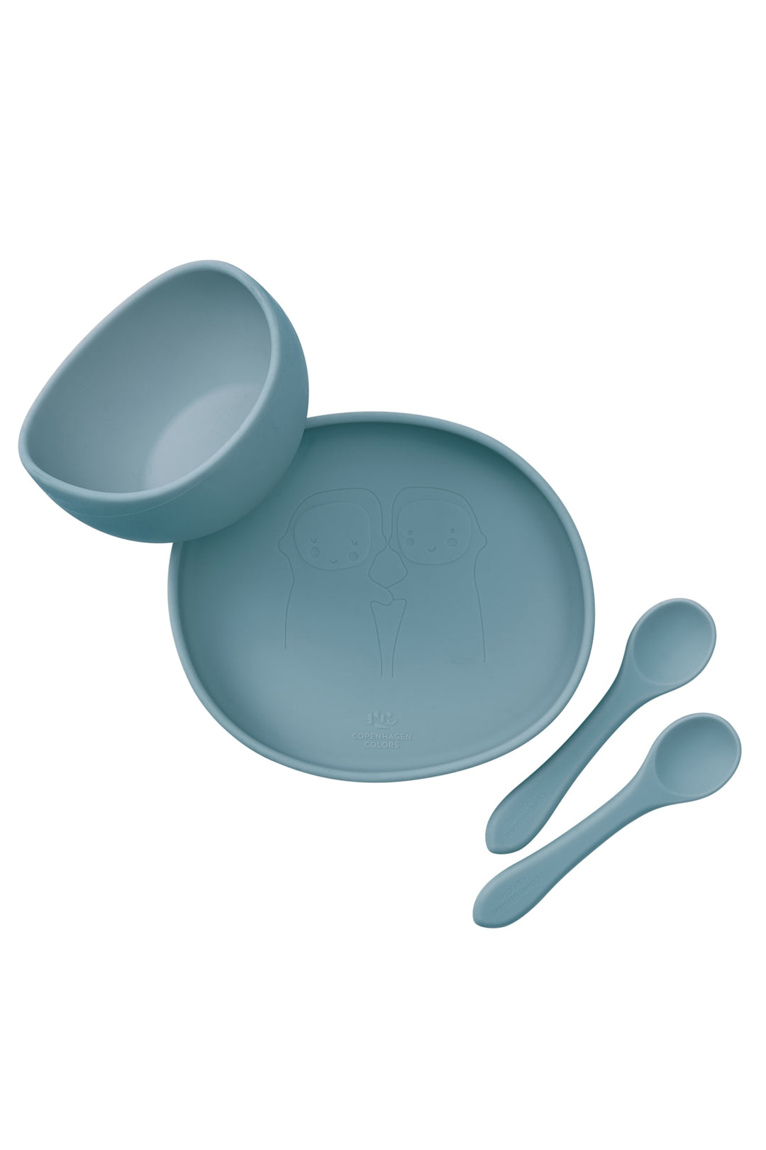 CURIOUS DINNER SET - STEEL BLUE
