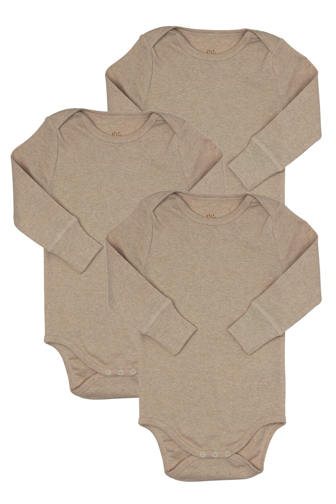 MELANGE 3 PACK LS BODIES - NATURAL MELANGE
