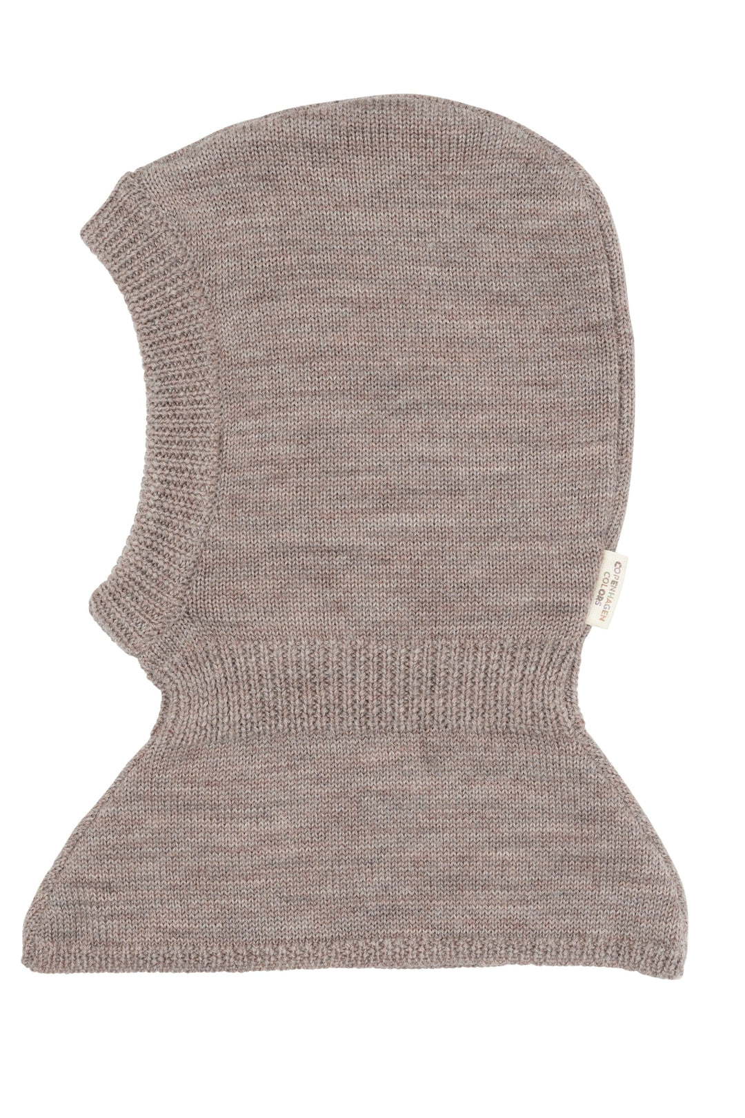 HEAVY MERINO KNITTED BALACLAVA - NATURAL MELANGE
