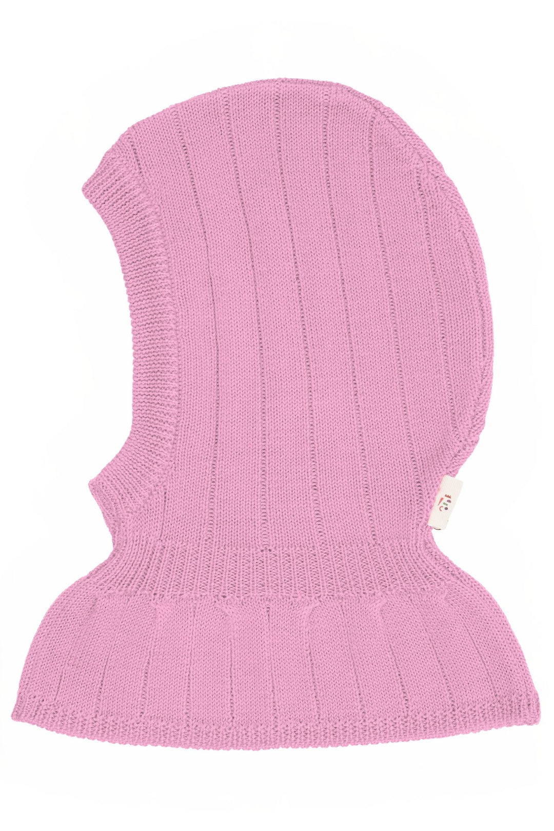 MERINO RIB KNITTED BALACLAVA - SYRINGA