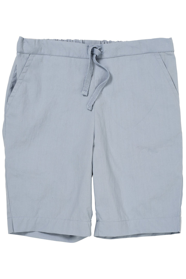 POPLIN SHORTS W. DRAWSTRING - DUSTY BLUE