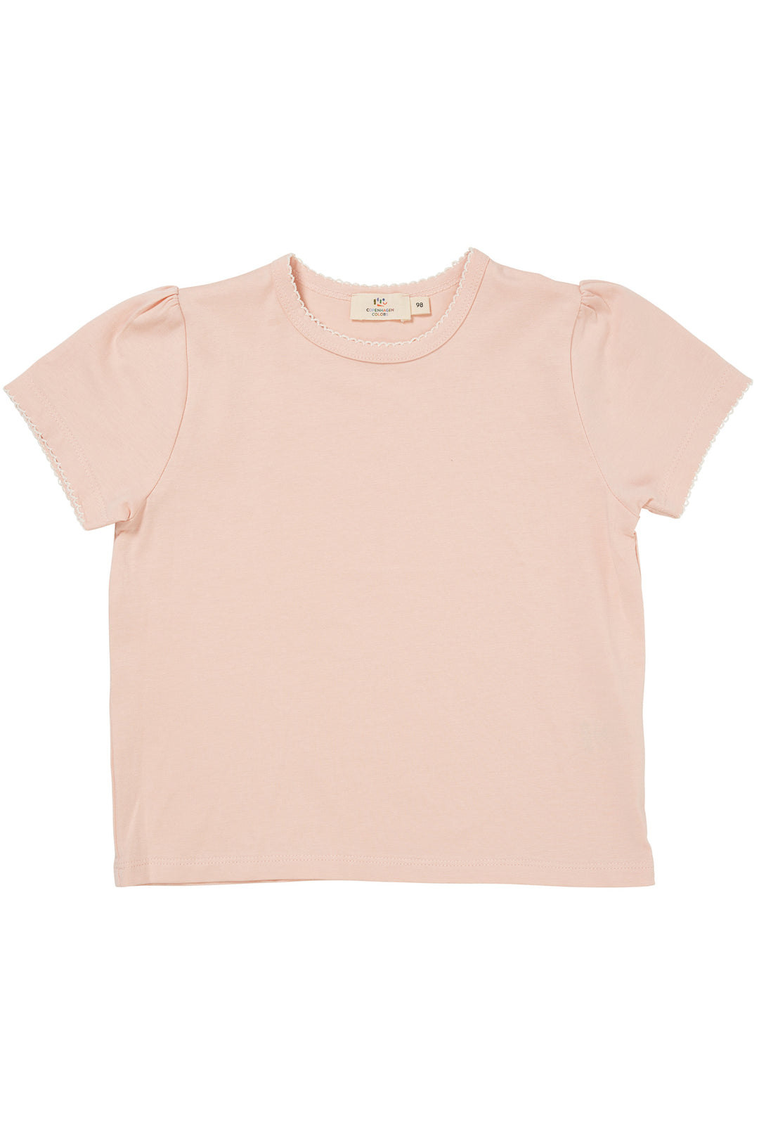 T-SHIRT W. RUFFLE SLEEVES - DUSTY ROSE