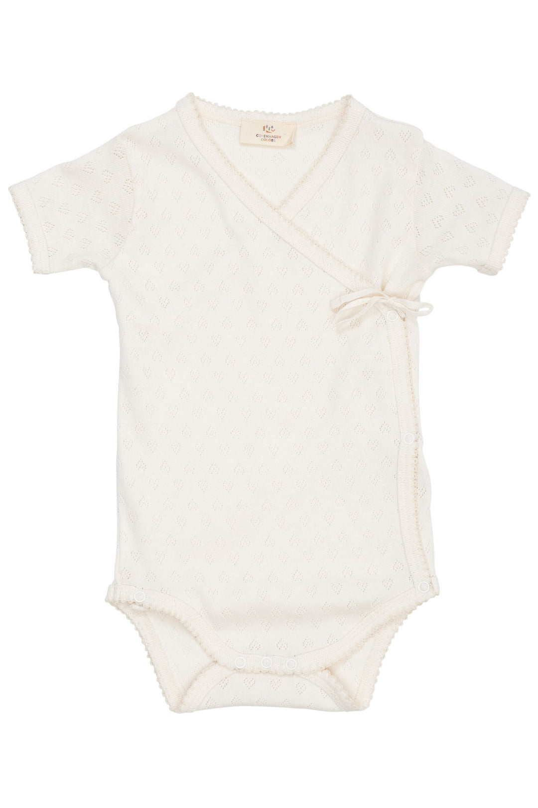 POINTELLE HEART CROSSOVER BODY SS - CREAM