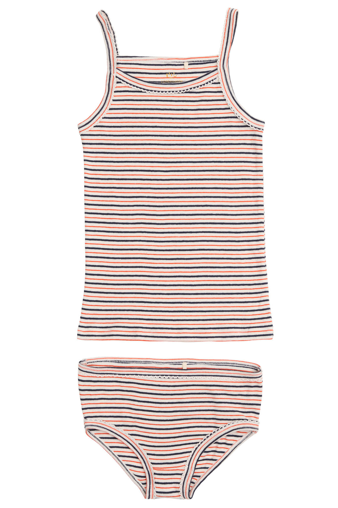 STRAP TOP AND UNDERPANTS STRIPED - BLUE/RED STRIPE