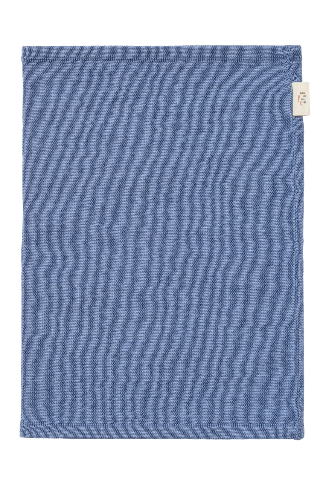 SUPER SOFT KNITTED TUBE SCARF IN MERINO WOOL - BLUE
