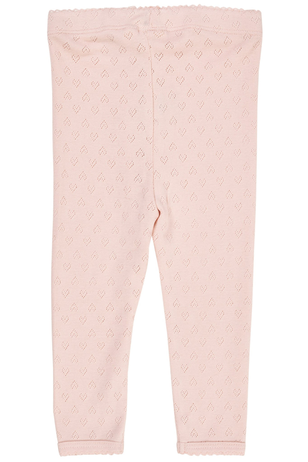 POINTELLE HEART LEGGINGS - DUSTY ROSE
