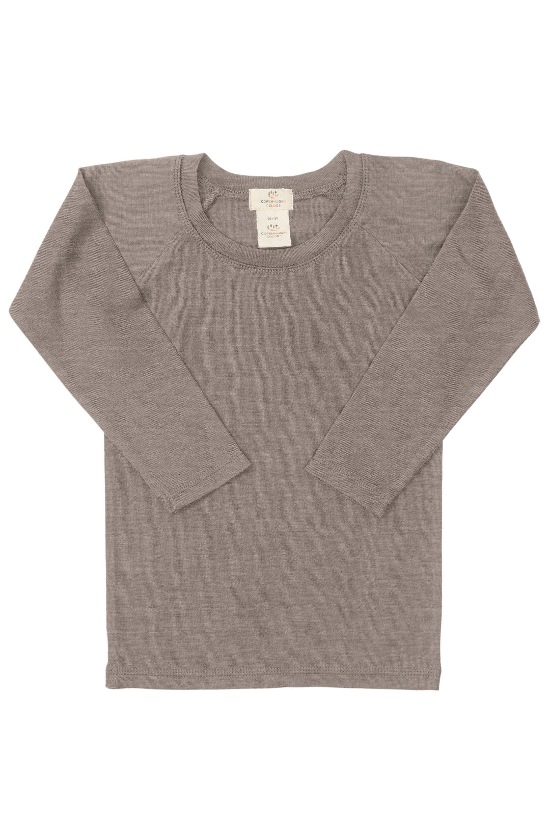 MERINO LIGHT KNITTED T-SHIRT LS - NATURAL MELANGE