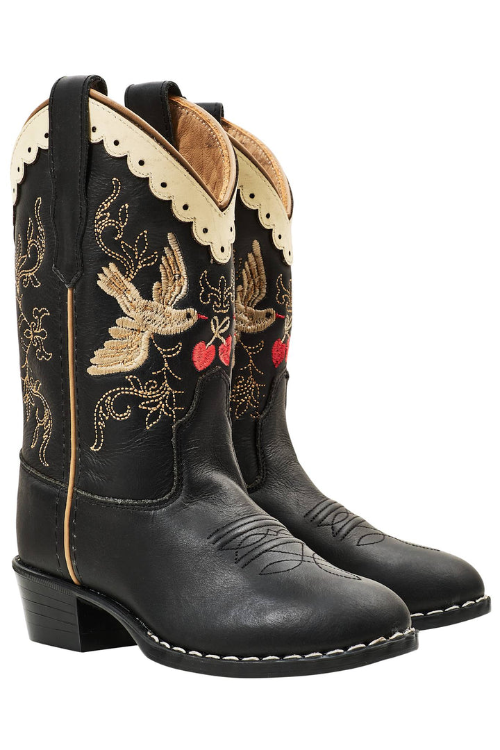 LIMITED COWBOY BOOTS - BLACK DOVE - BLACK