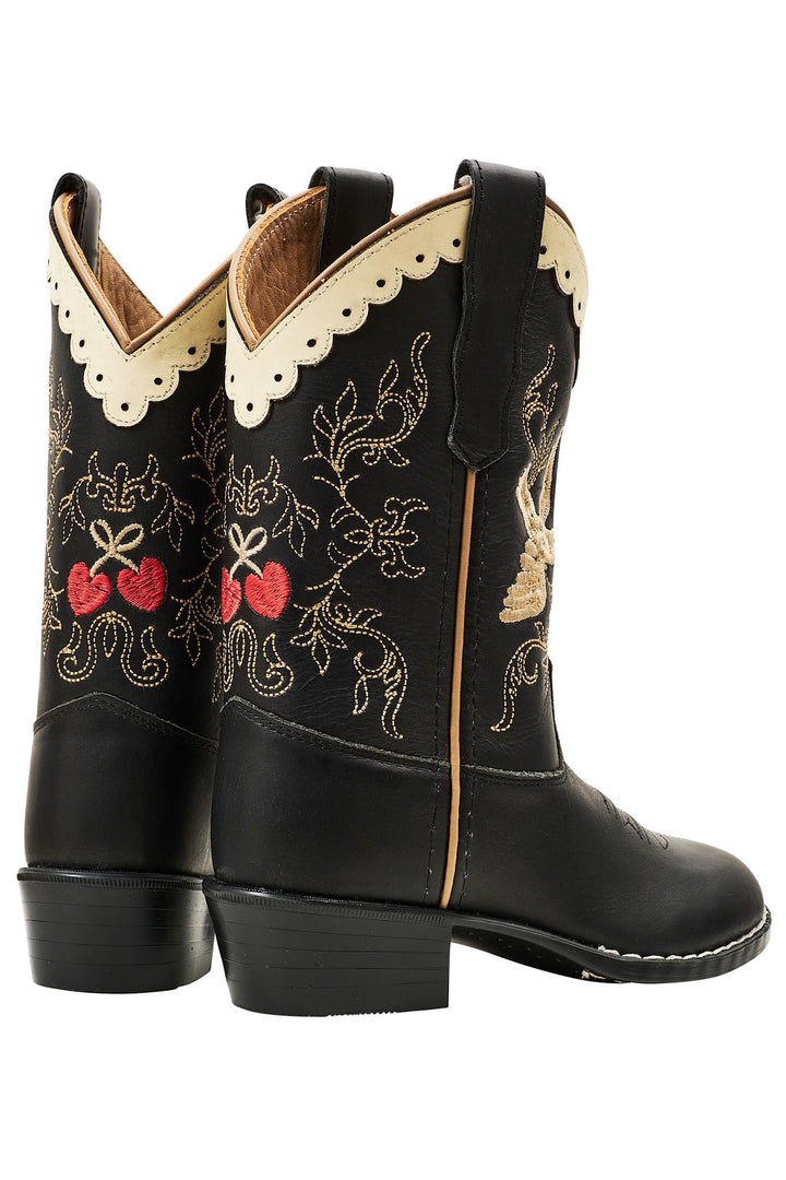 LIMITED COWBOY BOOTS - BLACK DOVE - BLACK