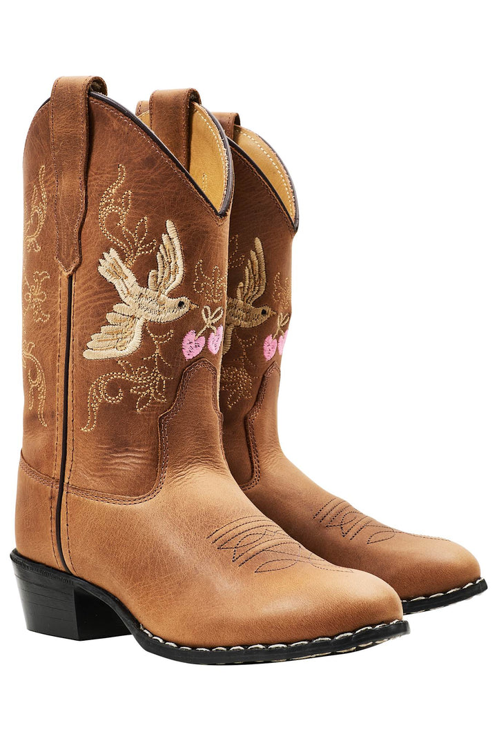 LIMITED COWBOY BOOTS - COGNAC DOVE - COGNAC