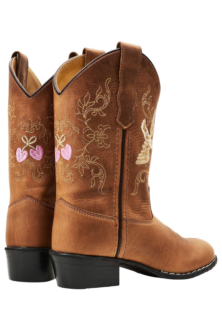 LIMITED COWBOY BOOTS - COGNAC DOVE - COGNAC