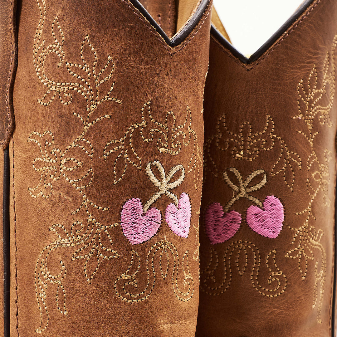 LIMITED COWBOY BOOTS - COGNAC DOVE - COGNAC