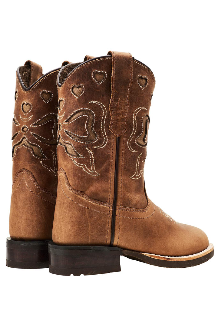LIMITED RANGER BOOTS W. WARM LINING - COGNAC BOW - COGNAC