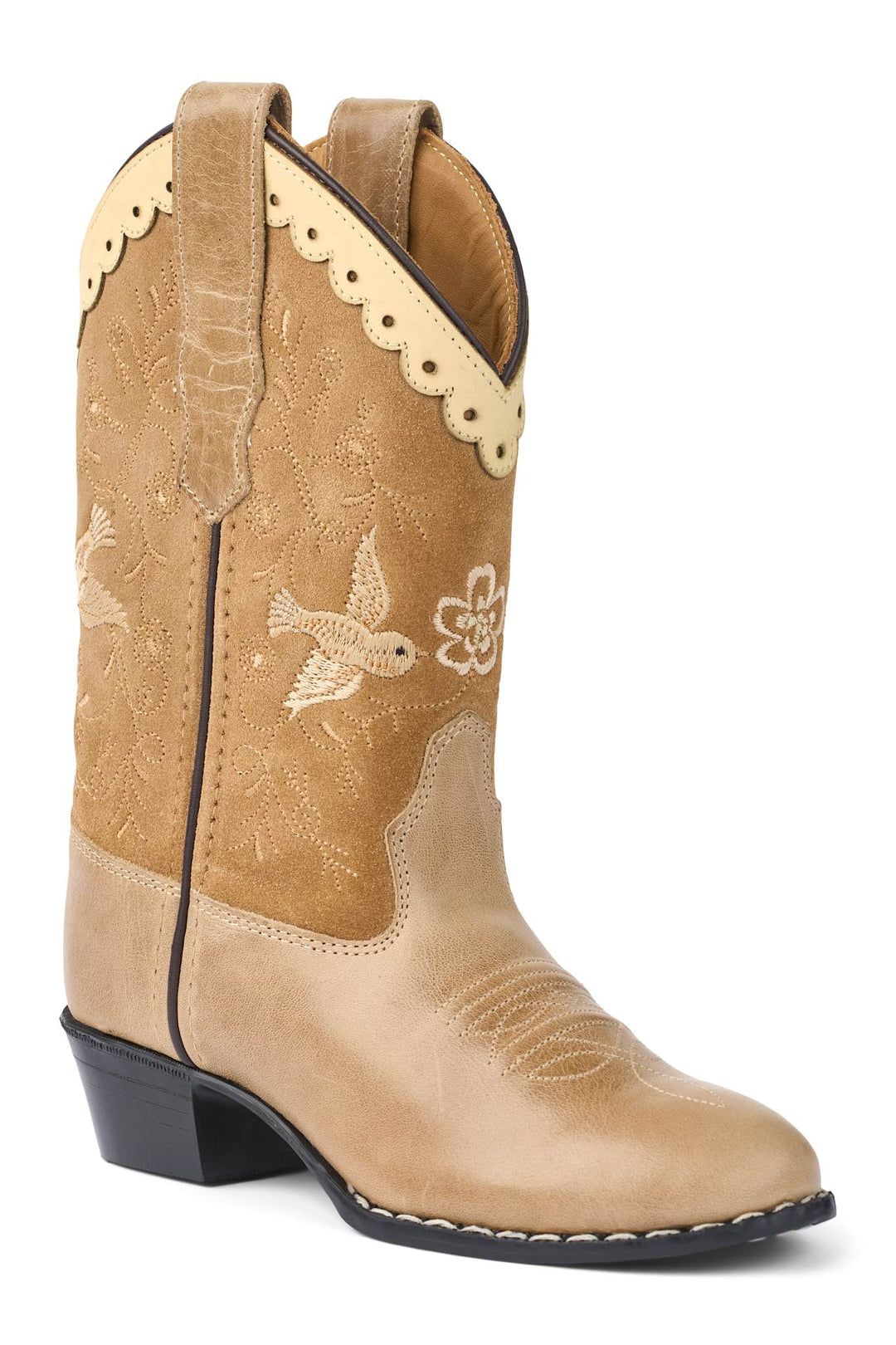 LIMITED COWBOY BOOTS HIGH - BEIGE SUEDE - BEIGE SUEDE
