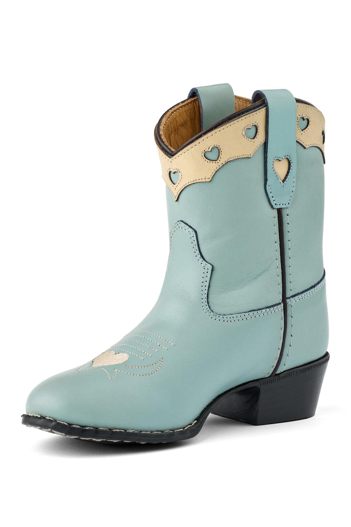 LIMITED COWBOY BOOT LOW - DUSTY BLUE DOVE - DUSTY BLUE LEATHER