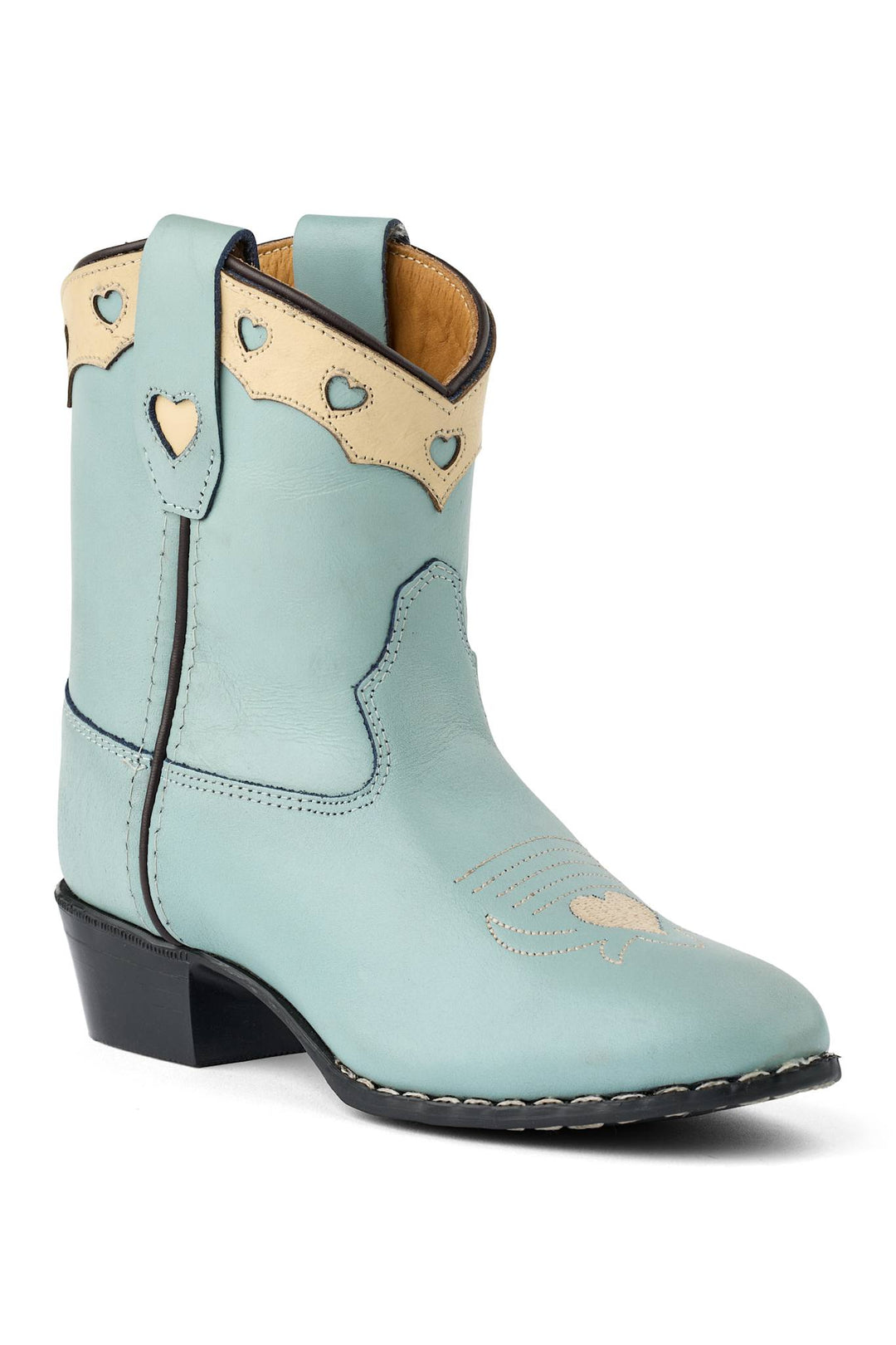 LIMITED COWBOY BOOT LOW - DUSTY BLUE DOVE - DUSTY BLUE LEATHER