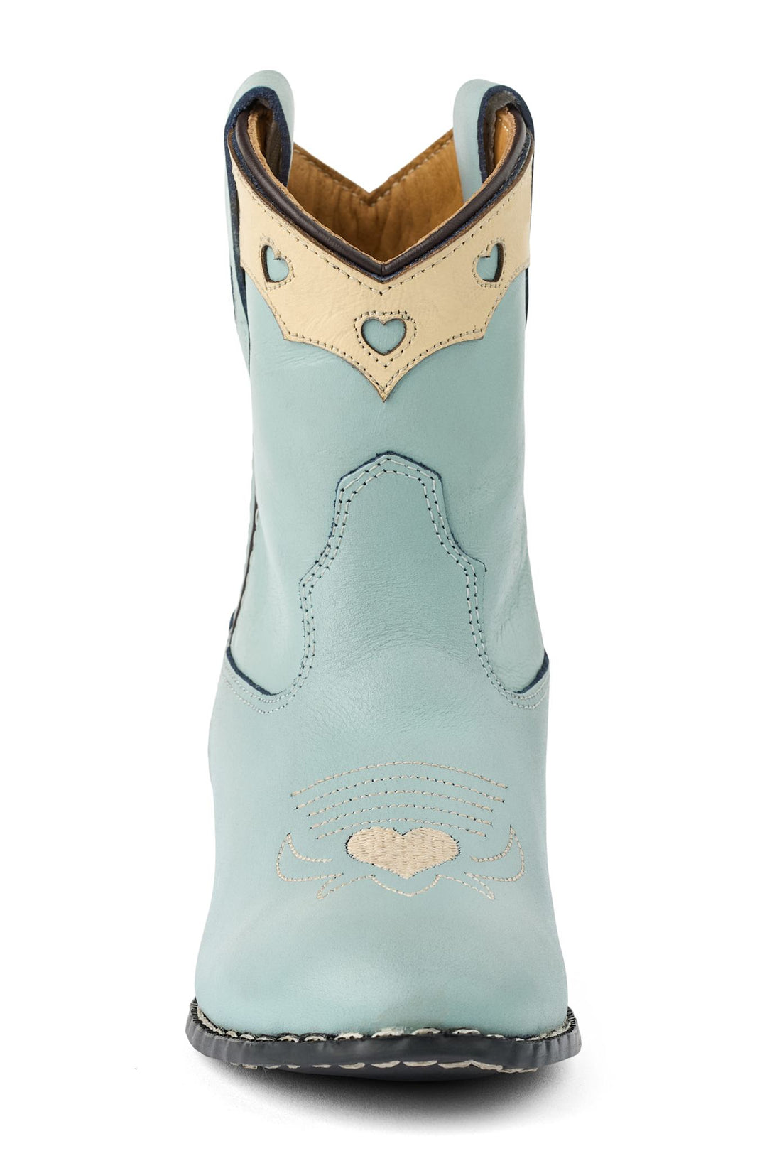 LIMITED COWBOY BOOT LOW - DUSTY BLUE DOVE - DUSTY BLUE LEATHER
