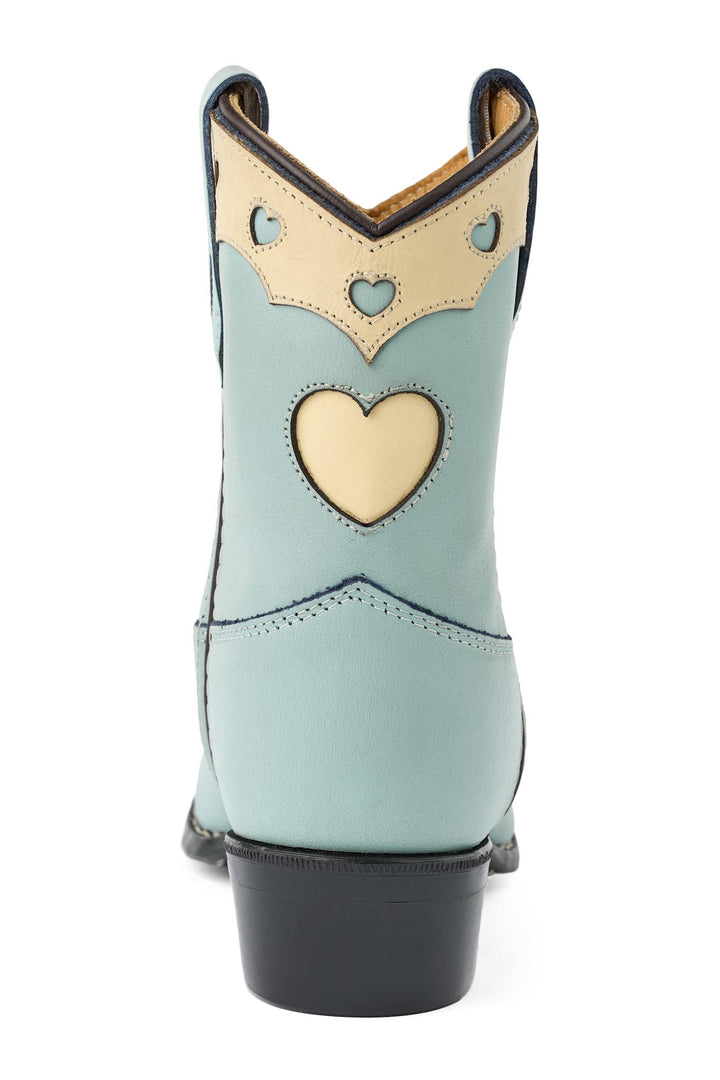 LIMITED COWBOY BOOT LOW - DUSTY BLUE DOVE - DUSTY BLUE LEATHER