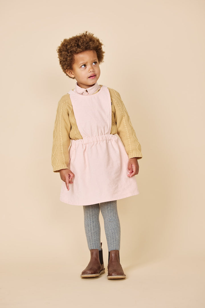 CORDUROY JUNIOR DRESS - SOFT PINK