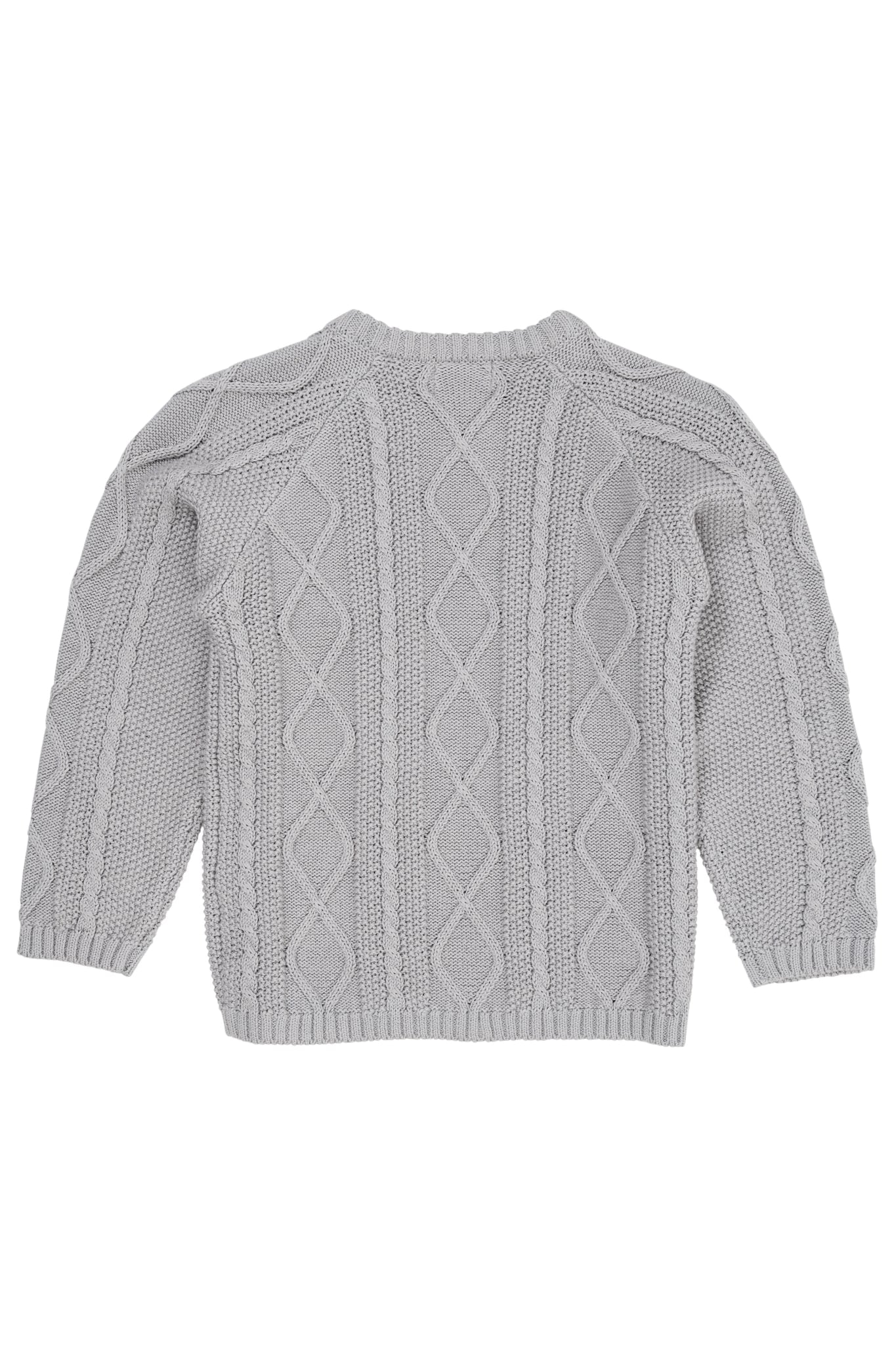 KNITTED JUMPER - DUSTY BLUE