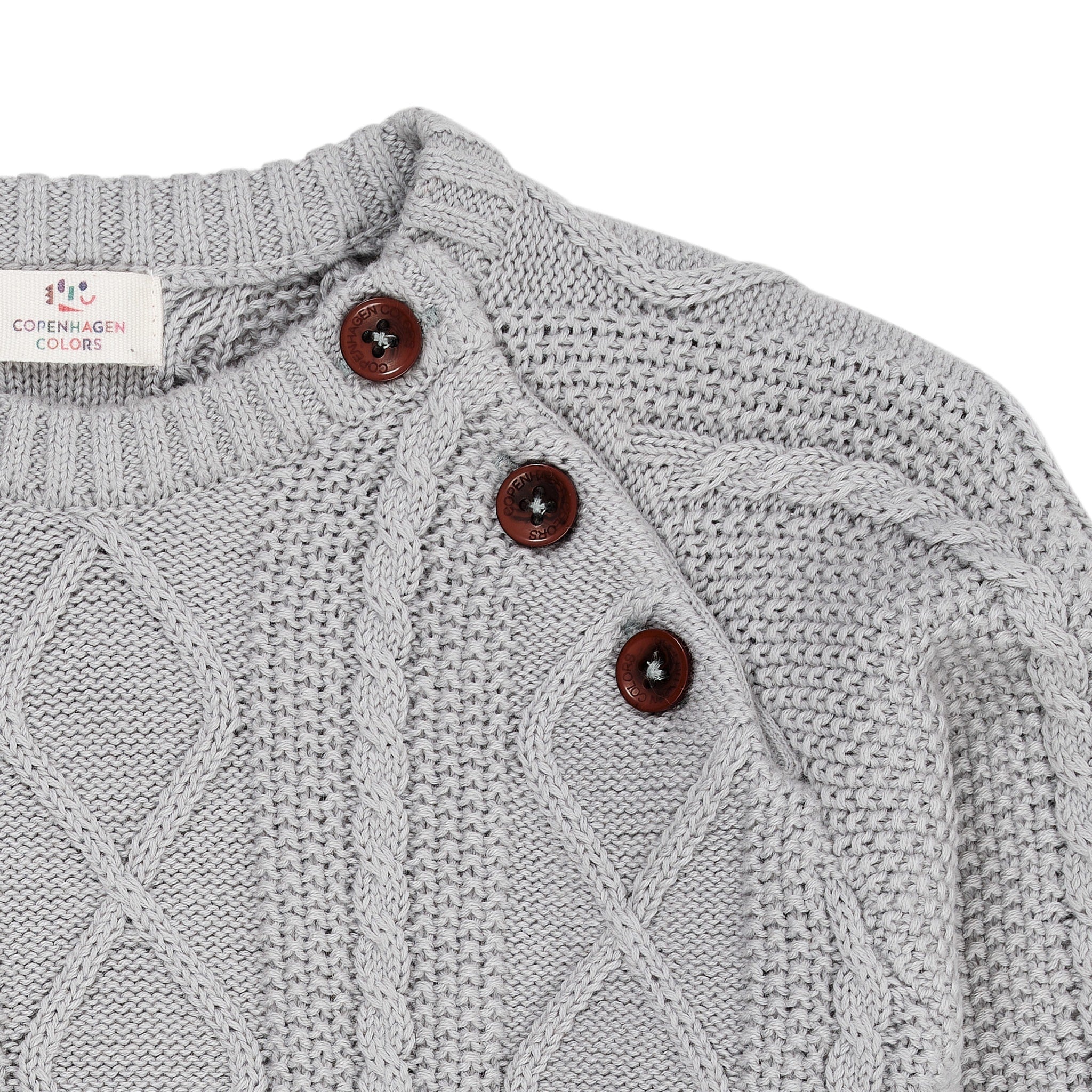 KNITTED JUMPER - DUSTY BLUE