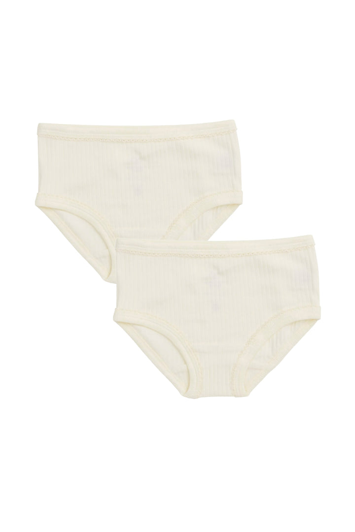 RIB JERSEY 2PACK UNDERPANTS - CREAM