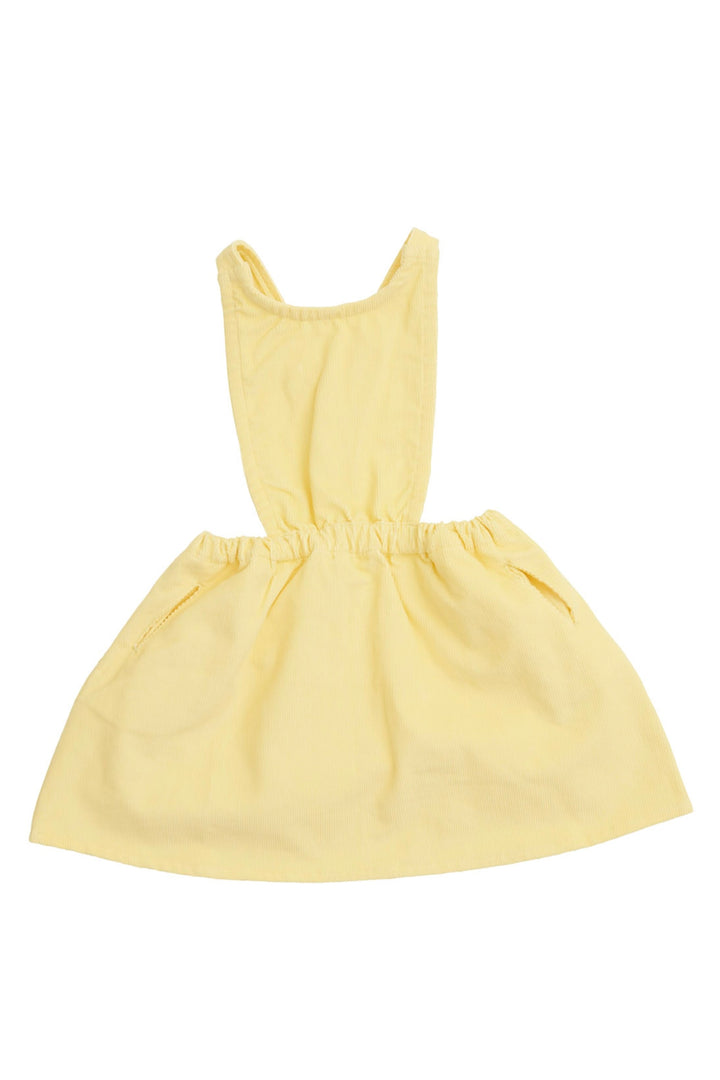 Corduroy Junior Dress - LT. YELLOW