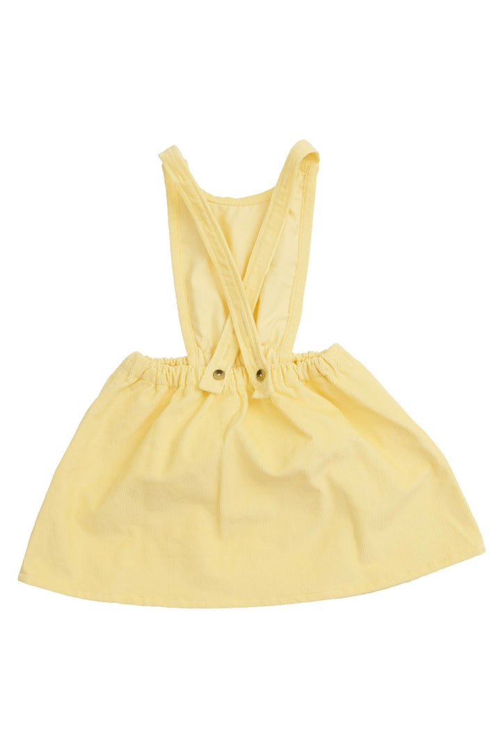 Corduroy Junior Dress - LT. YELLOW