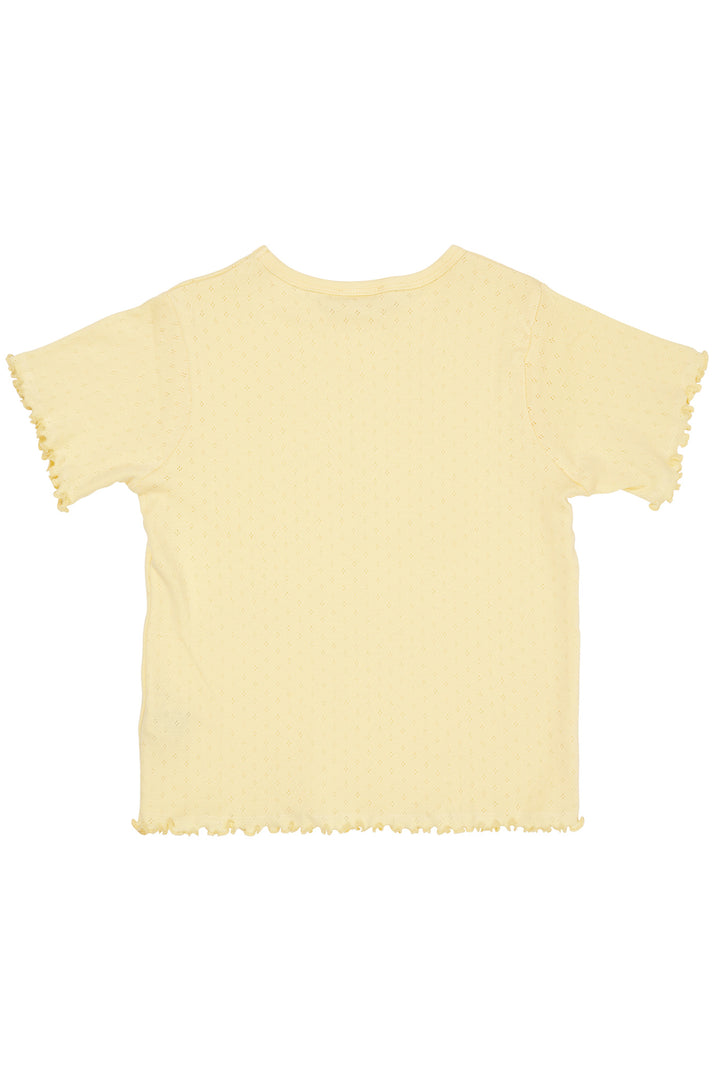 SUMMER POINTELLE T-SHIRT SS - LT YELLOW