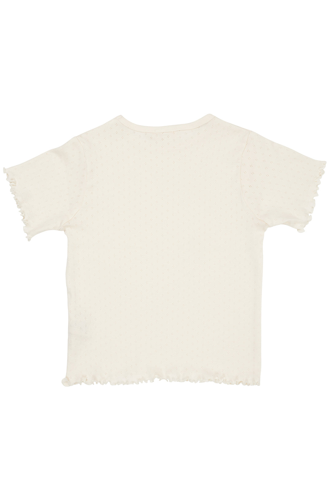 SUMMER POINTELLE T-SHIRT SS - CREAM