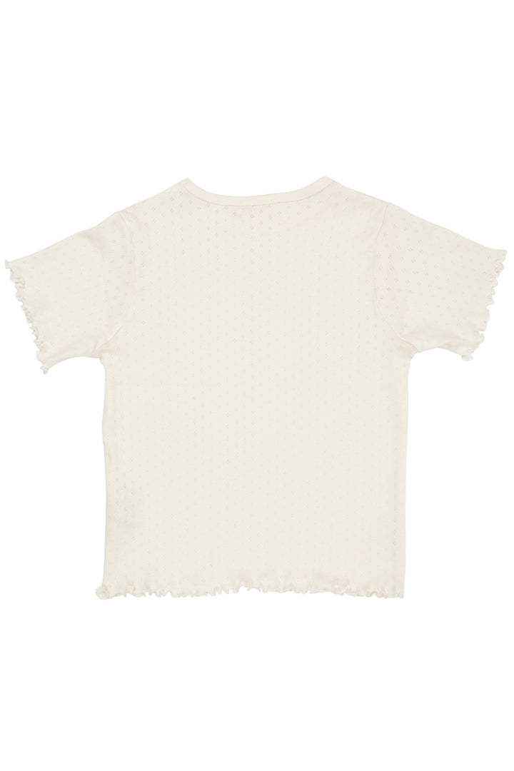 SUMMER POINTELLE T-SHIRT SS - CREAM