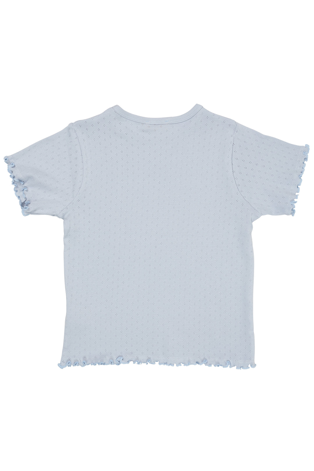 SUMMER POINTELLE T-SHIRT SS - DUSTY BLUE