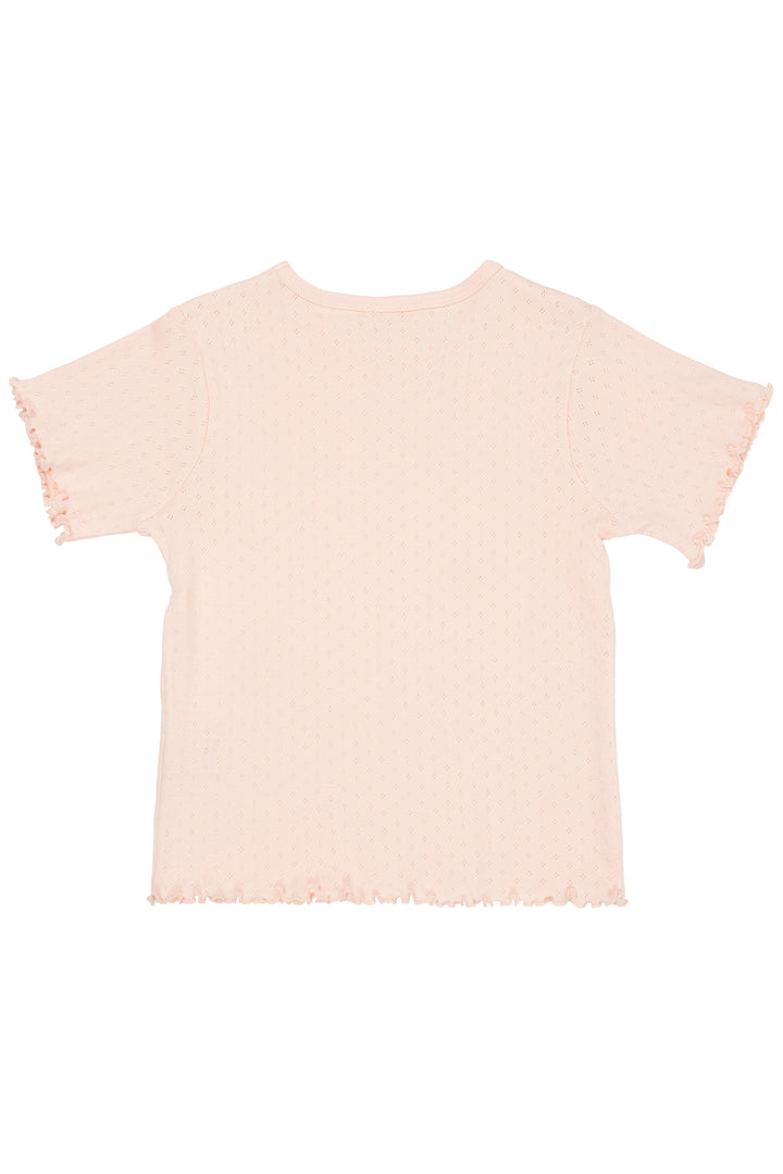 SUMMER POINTELLE T-SHIRT SS - DUSTY ROSE