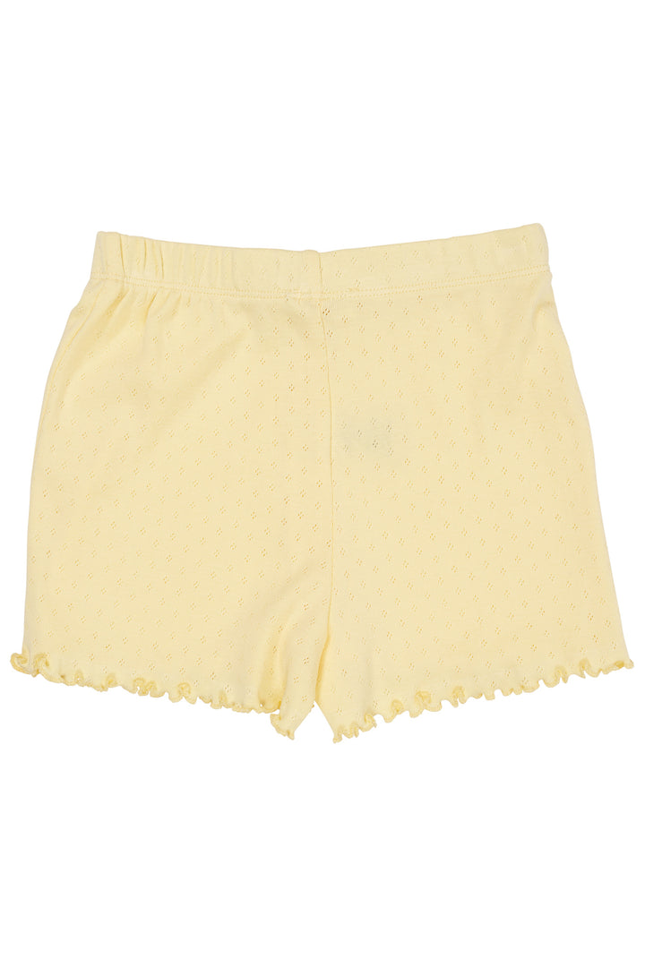 SUMMER POINTELLE SHORTS - LT. YELLOW