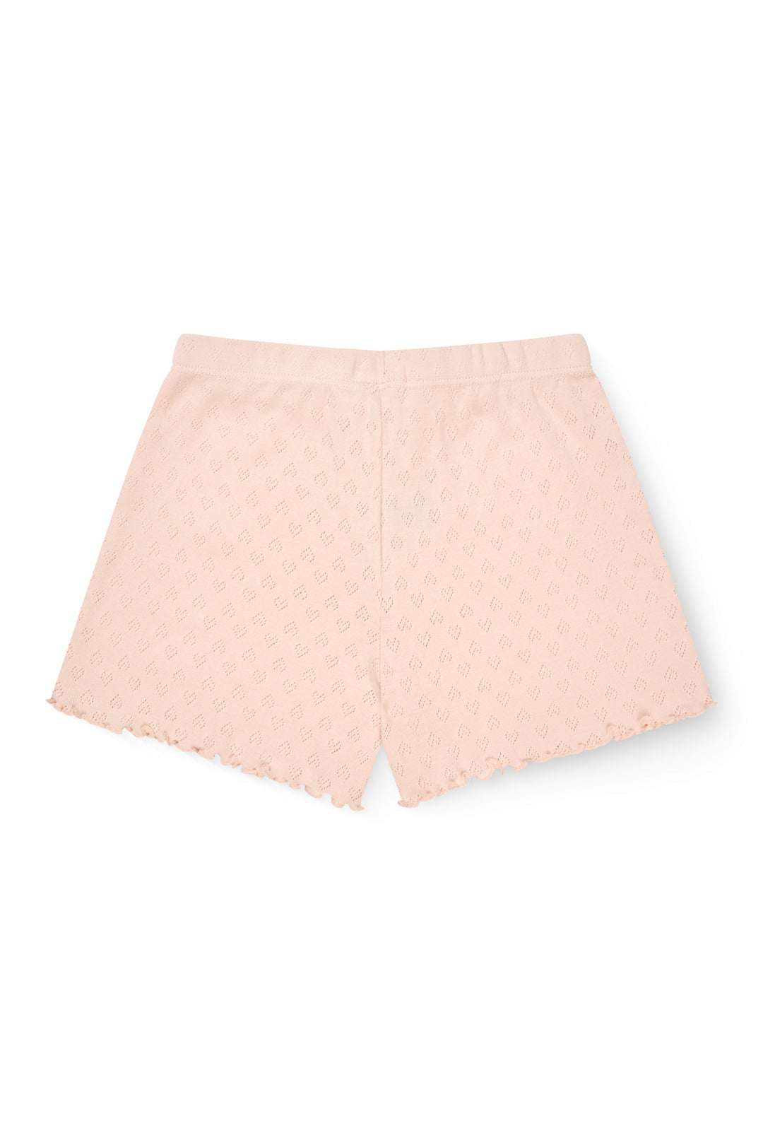 POINTELLE HEART SHORTS - DUSTY ROSE