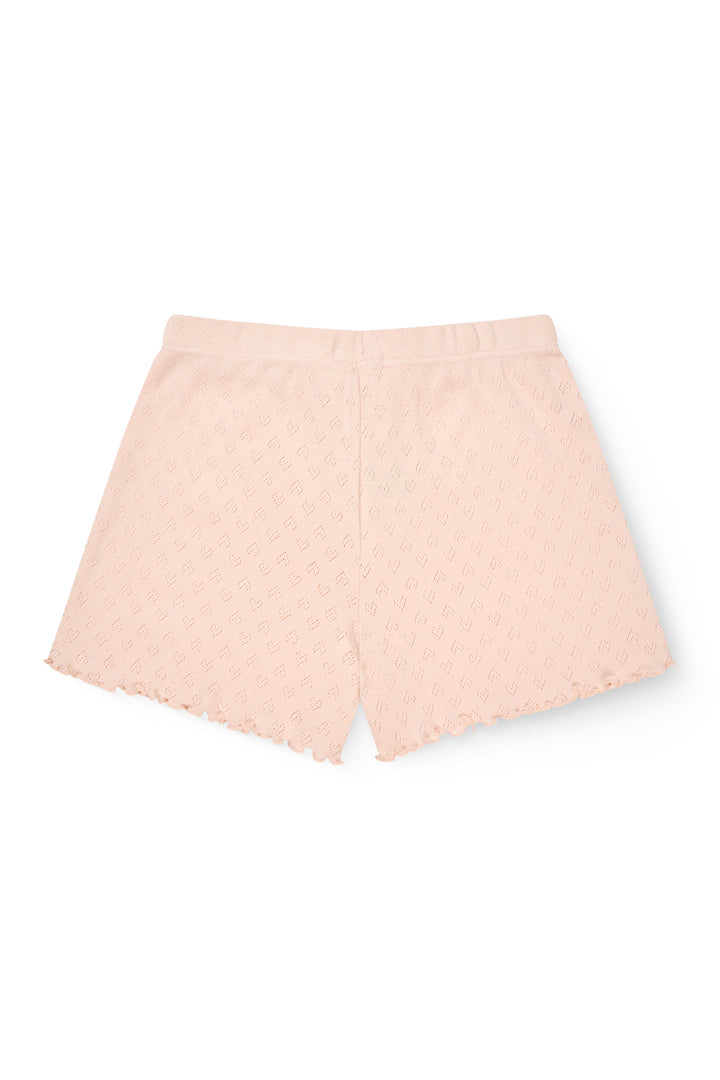 POINTELLE HEART SHORTS - DUSTY ROSE