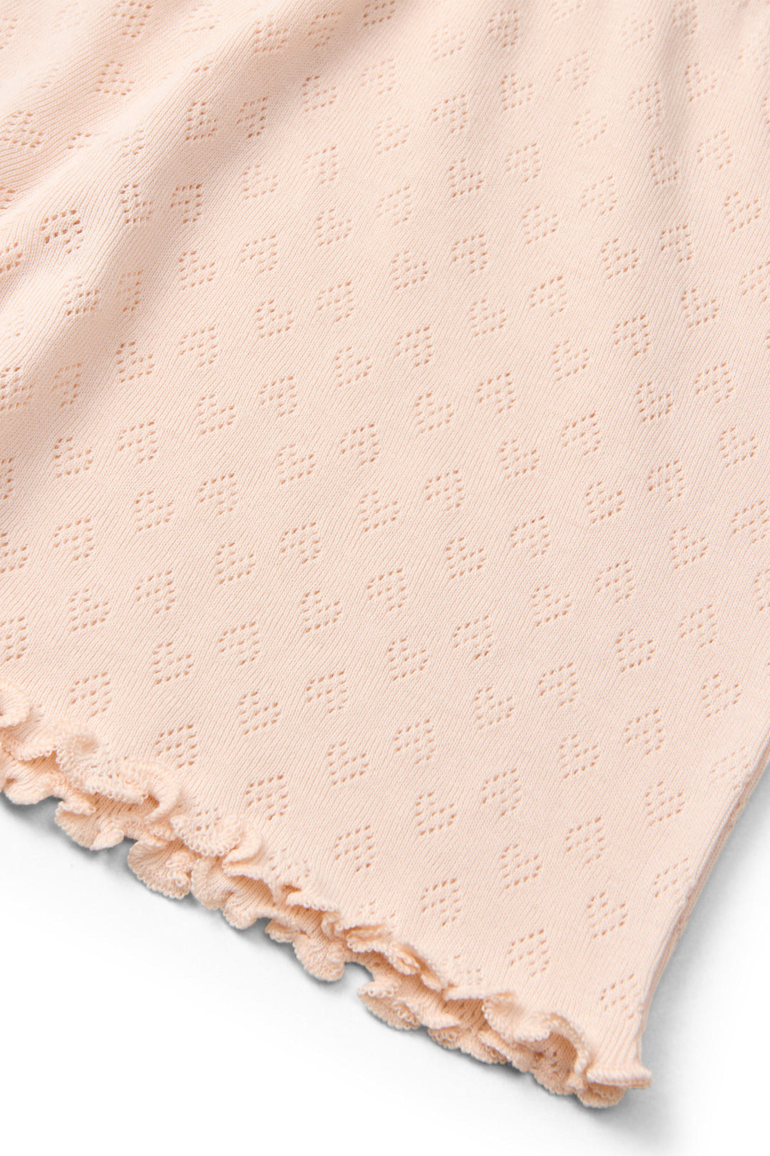 POINTELLE HEART SHORTS - DUSTY ROSE