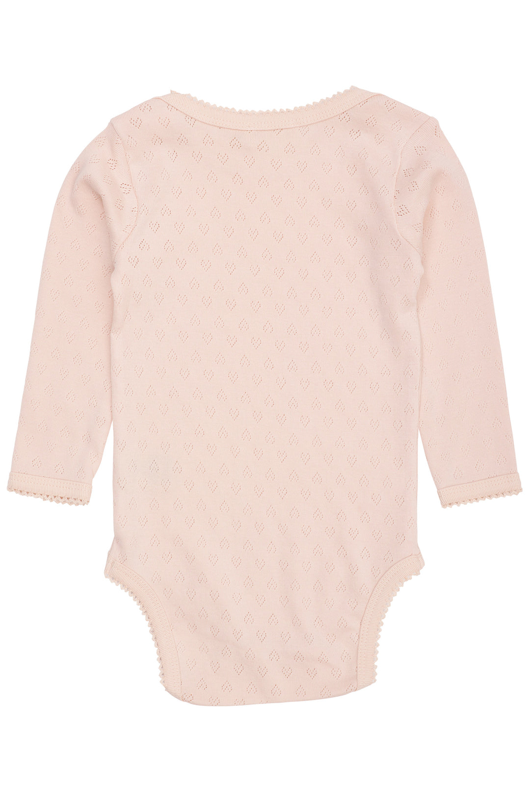 POINTELLE HEART LAPNECK BODY LS - DUSTY ROSE