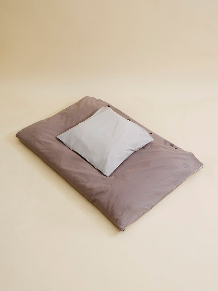 FUTURE JUNIOR BED LINEN 100*140/ 40*45 (DK) - LT. GREY/ DARK GREY