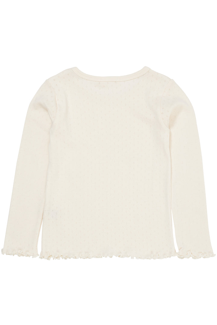 SUMMER POINTELLE LS TEE - CREAM