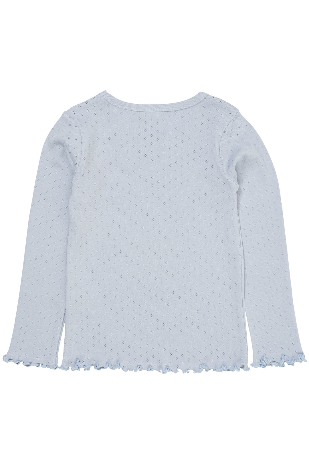 SUMMER POINTELLE LS TEE - DUSTY BLUE