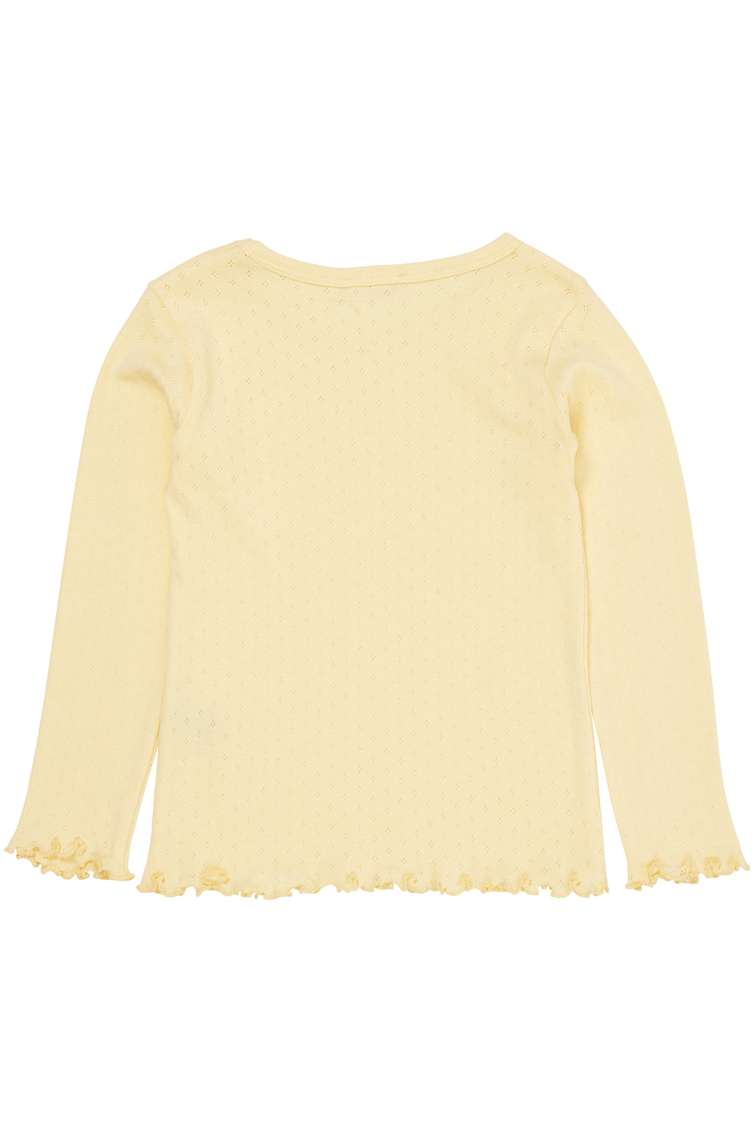 SUMMER POINTELLE LS TEE - LT. YELLOW
