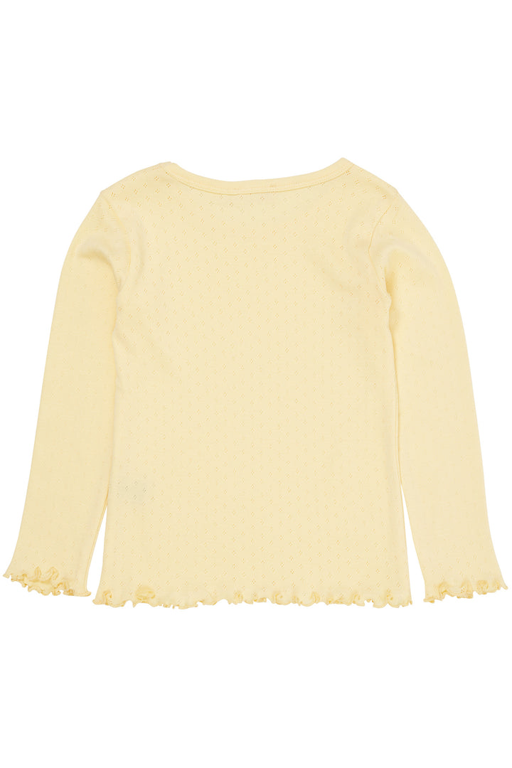 SUMMER POINTELLE LS TEE - LT. YELLOW