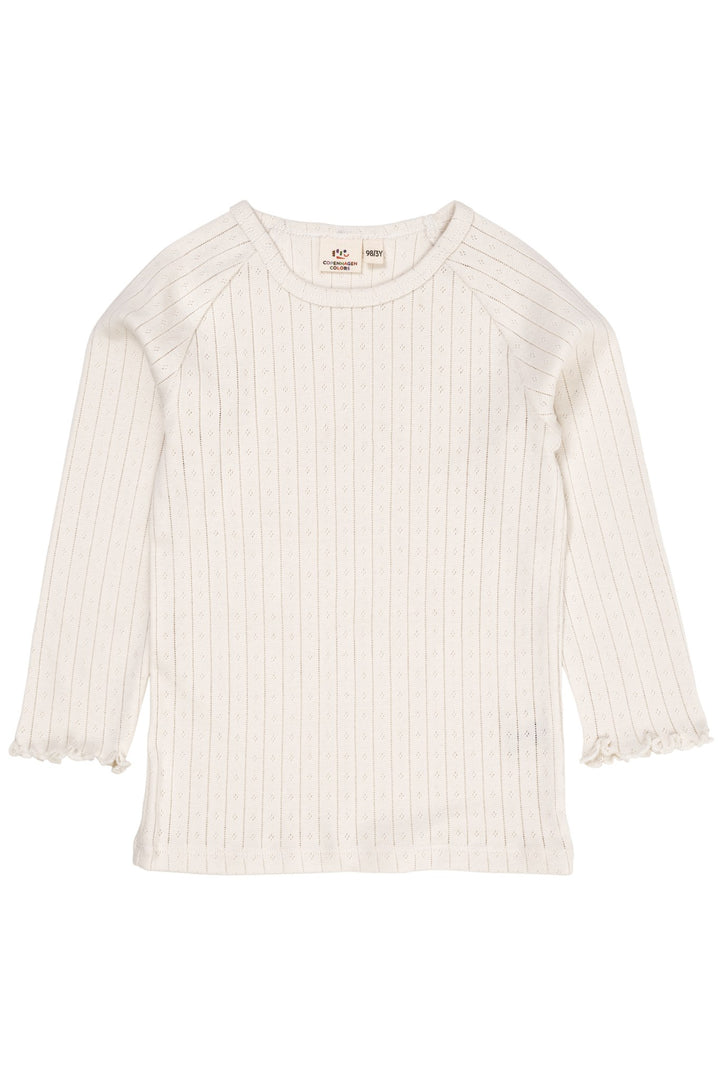 POINTELLE JUNIOR LS TEE - CREAM