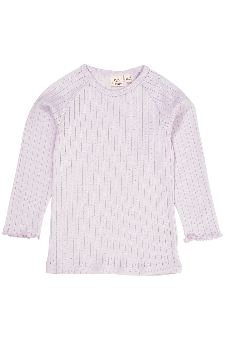 POINTELLE JUNIOR LS TEE - LAVENDER