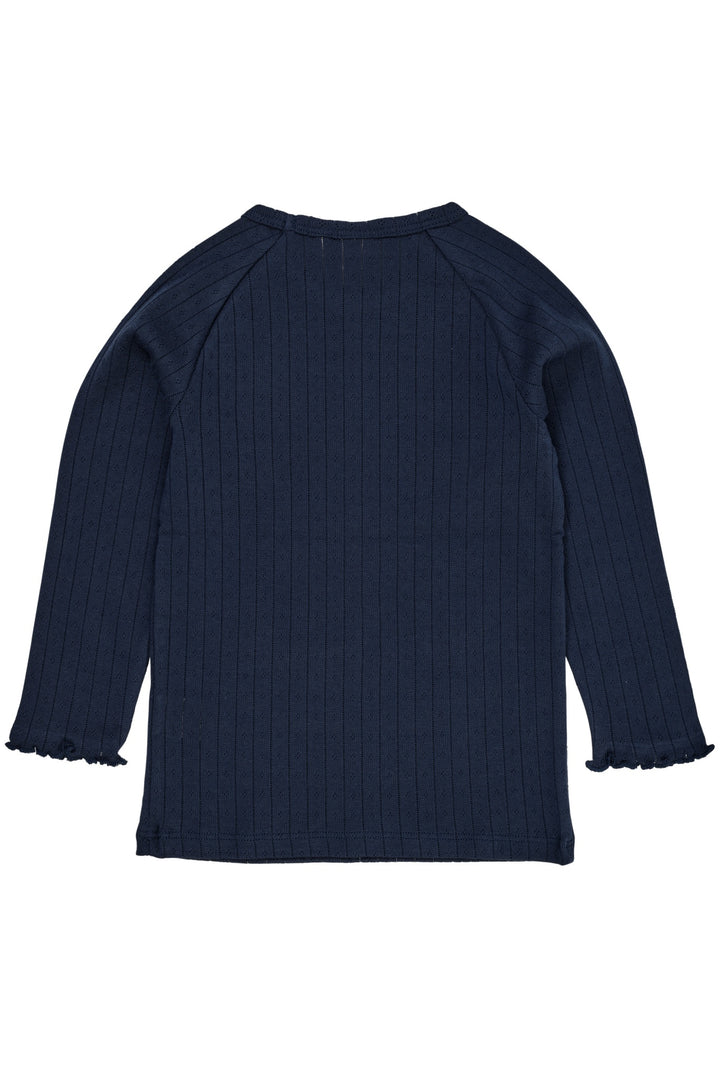 POINTELLE JUNIOR LS TEE - NAVY