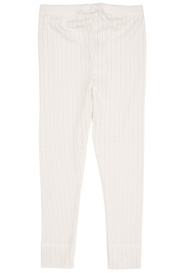 POINTELLE JUNIOR LEGGINGS W. STRING - CREAM